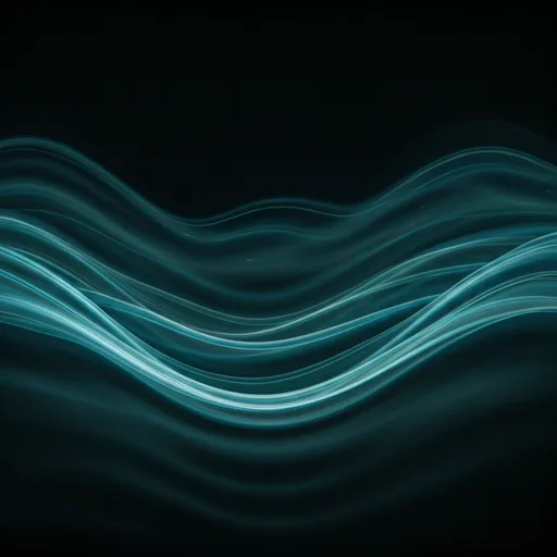 Abstract flowing data and light trails