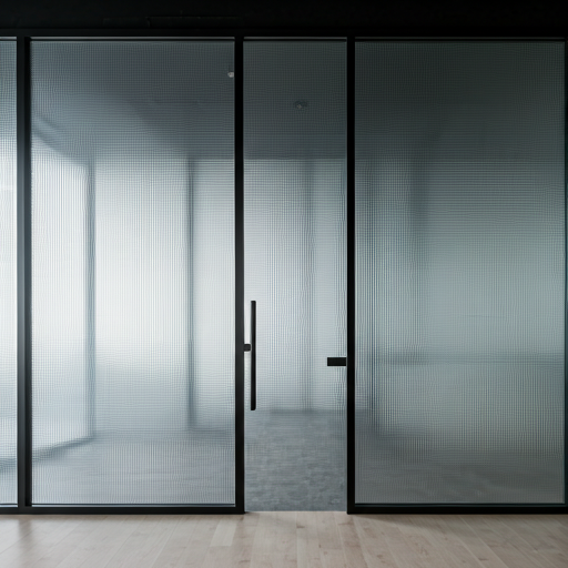 Clean minimalist corporate office setting
