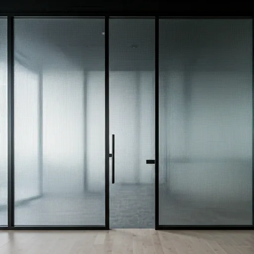Clean minimalist corporate office setting