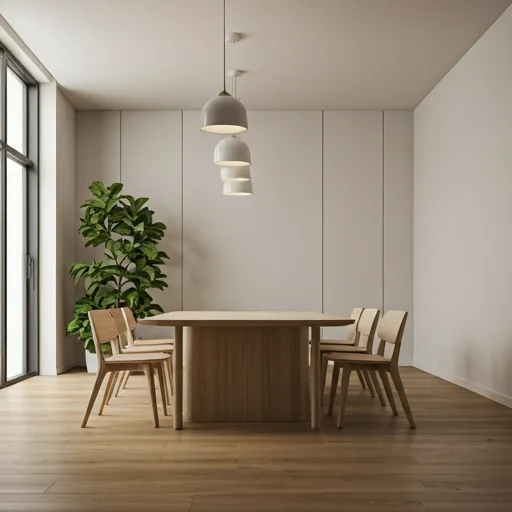 Minimalist modern meeting room